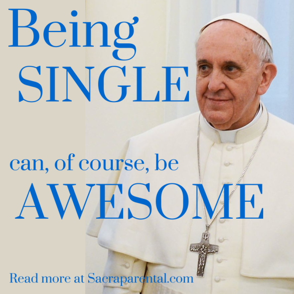 A great series for everyone on being single | Sacraparental.com